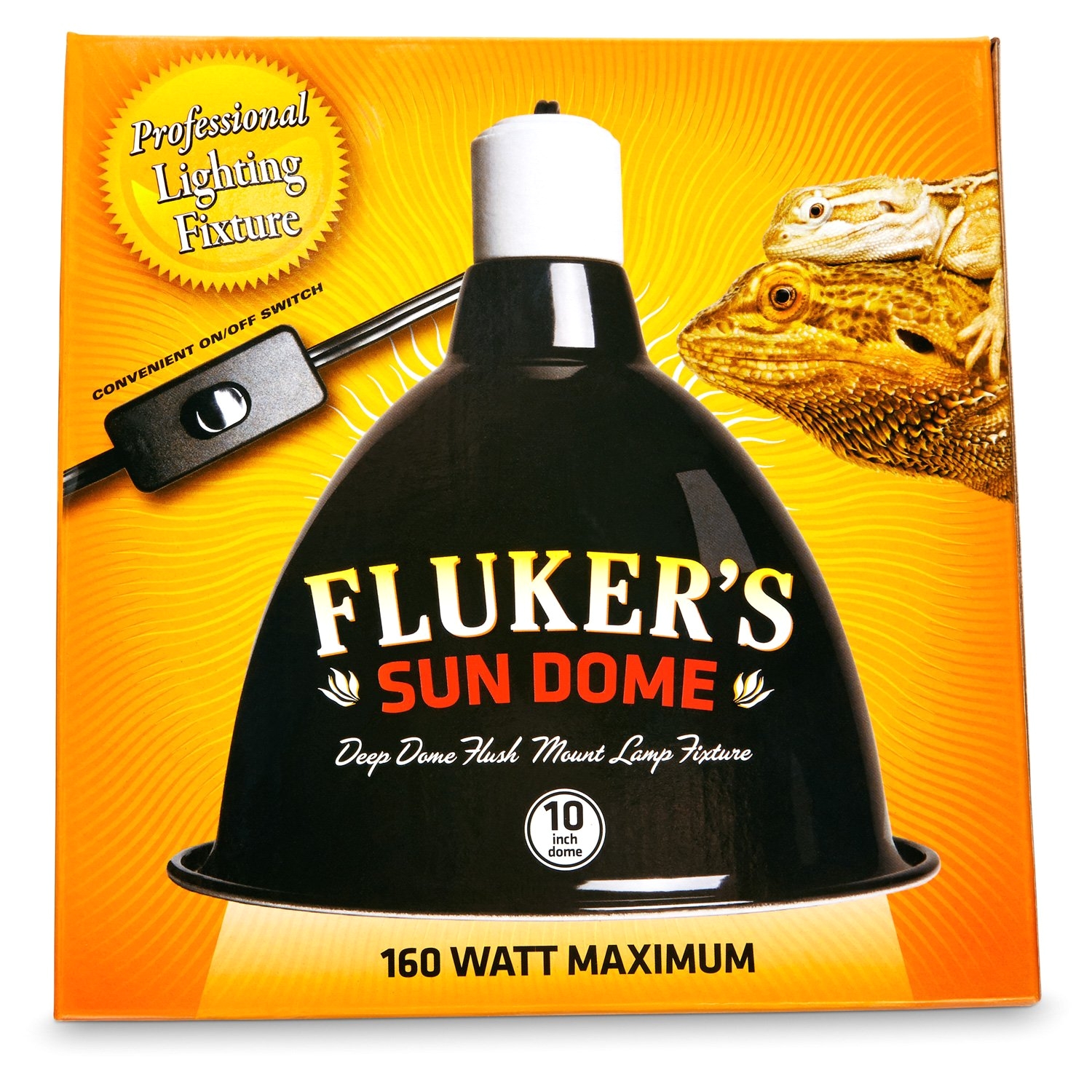 flukers sun dome reptile lamp