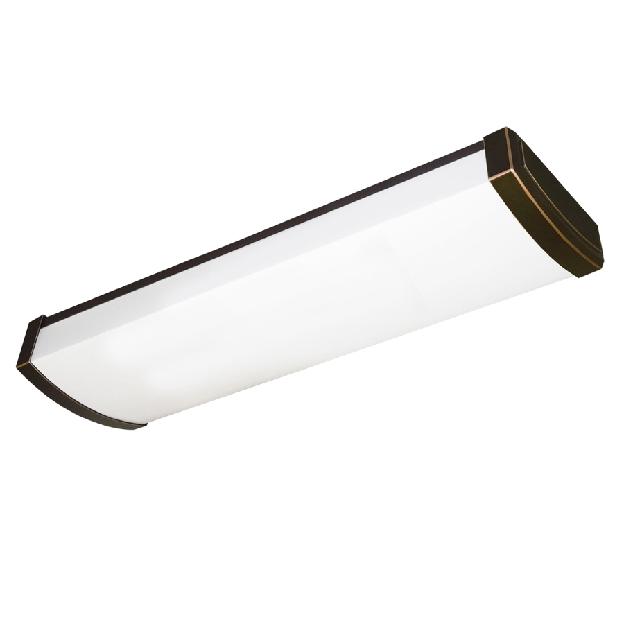 utilitech tombstone white acrylic ceiling fluorescent light common 2 ft actual