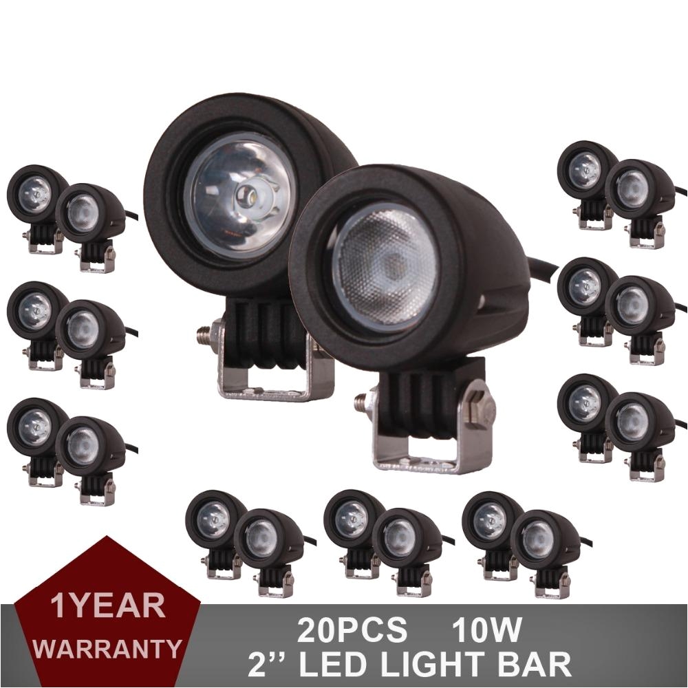 Fog Lights for Trucks 10w Round Led Work Light Offroad Car Auto Truck atv Motorcycle
