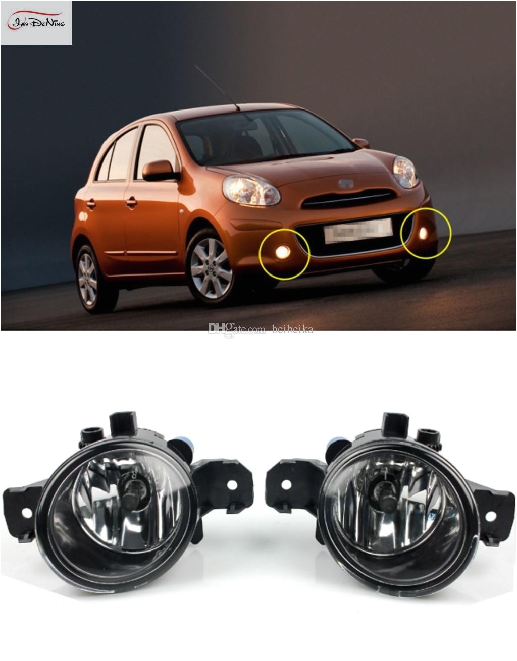 car fog lights for nissan micra march 20052010 clear front fog lamp light replace assembly kit one pair custom fog lights for cars different color fog