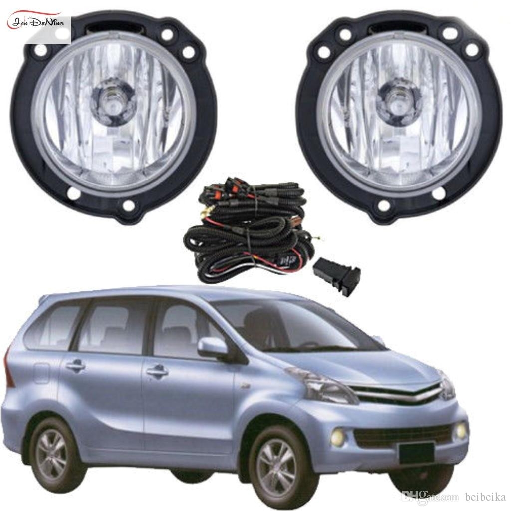 car fog lights for toyota avanza 2012 2014 front fog lights bumper lamps kit switch wiring one pair fog bulbs fog driving lights from beibeika