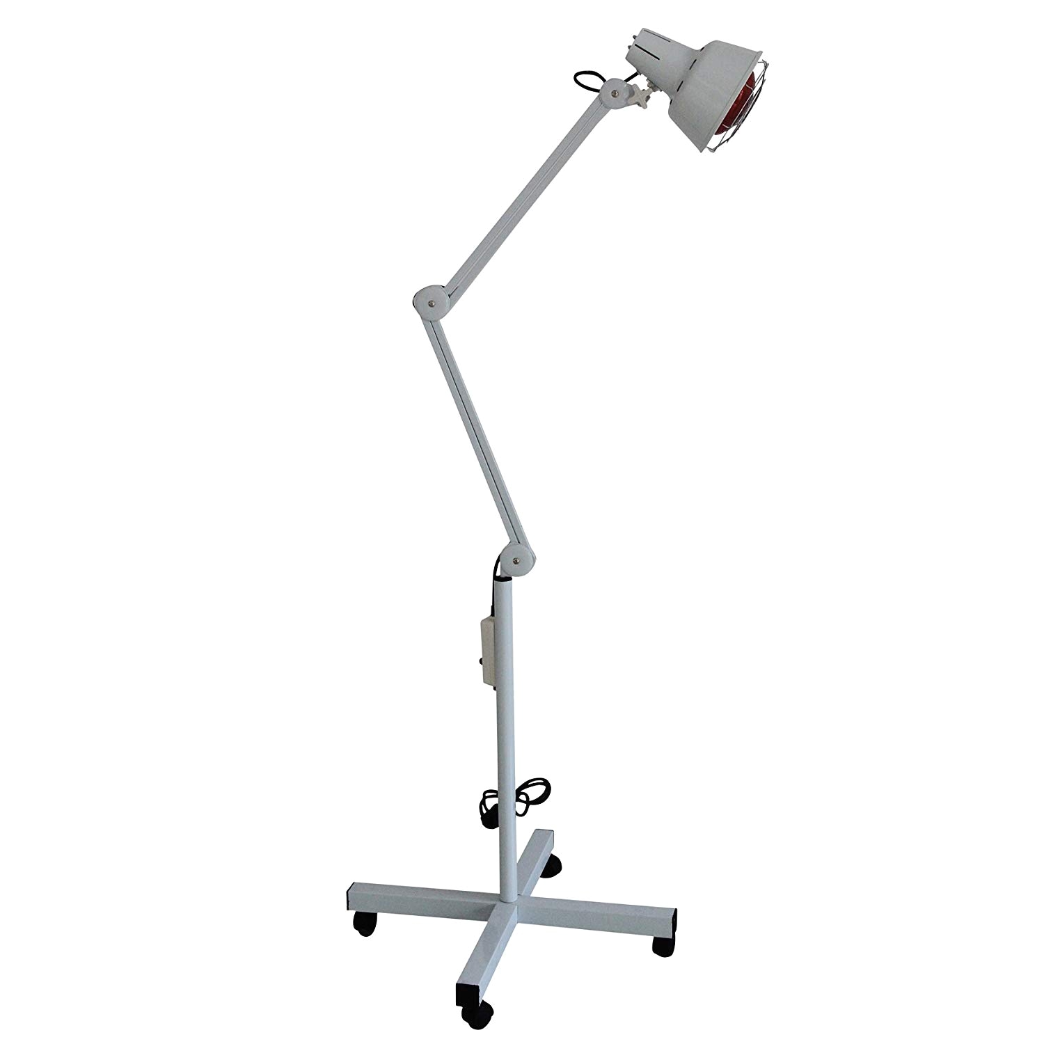 amazon com shengyu infrared lamp with articulated arm and wheels aesthetics 275w health personal care