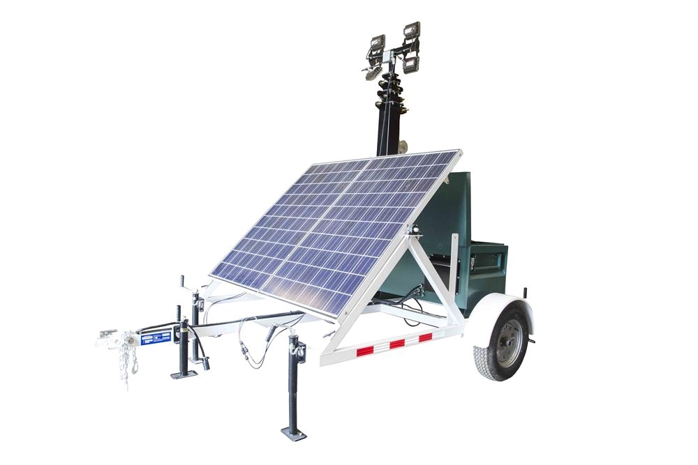 rental 580 watt solar light tower 30 light tower 7 5 trailer 4 60 watt led lamps rental