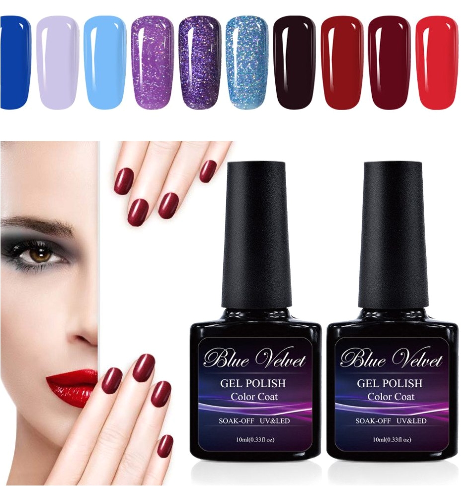 blue velvet 10ml soak off gel nail polish uv lamps nail vanish long lasting lacquers pick any 1 from 206 colors no 151 180