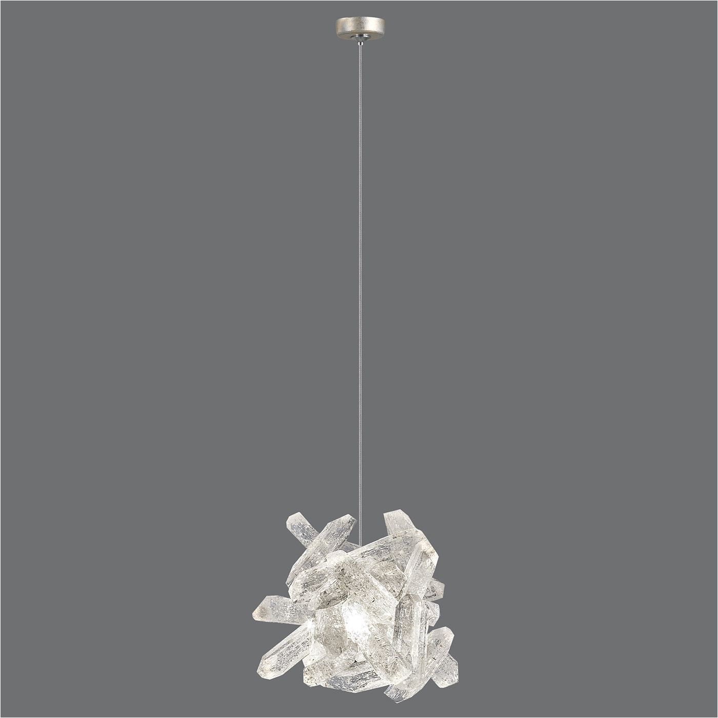 Girly Ceiling Lamps Fine Art Lamps Natural Inspirations 1 Light Quartz Clusters Pendant