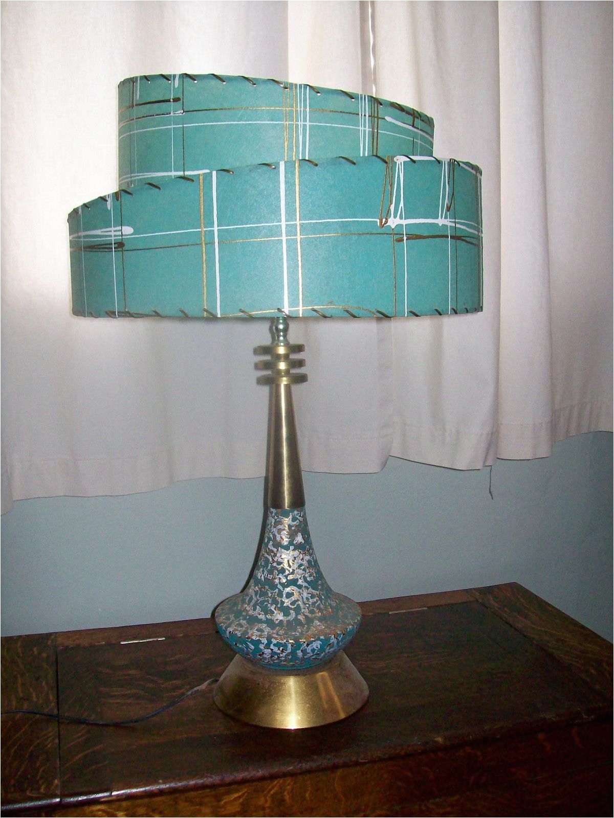 Girly Desk Lamps Fantastic Vintage Mid Century Modern Table Lamp 2 Tier Fiberglass