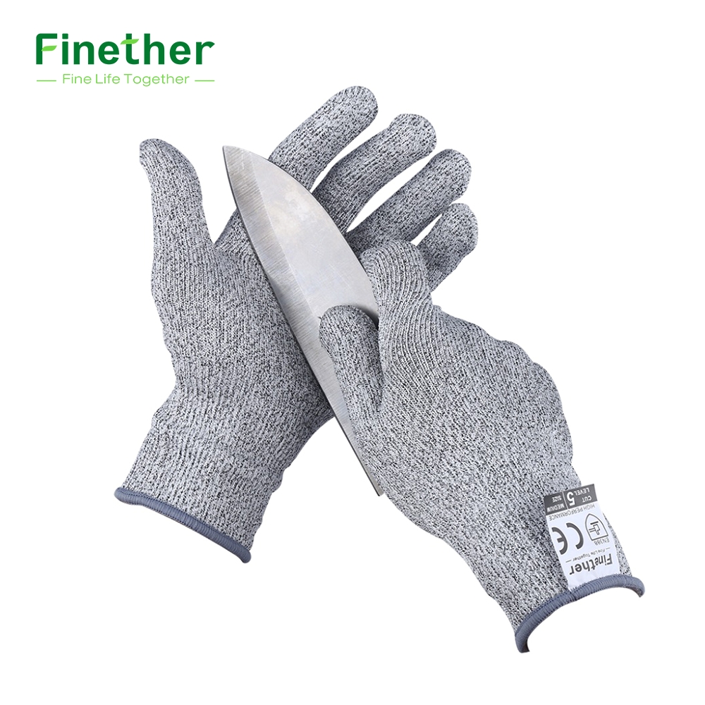 finether cut resistant gloves en388 level 5 anti resistance and ce certified garden safety working protective gloves for work in household gloves from home
