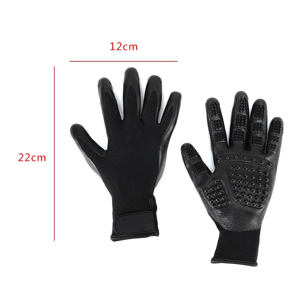 pet caring gloves rubber tips provide gentle and relaxing massage reduce shedding regular brushing removes loose hair and mats from your pets coat