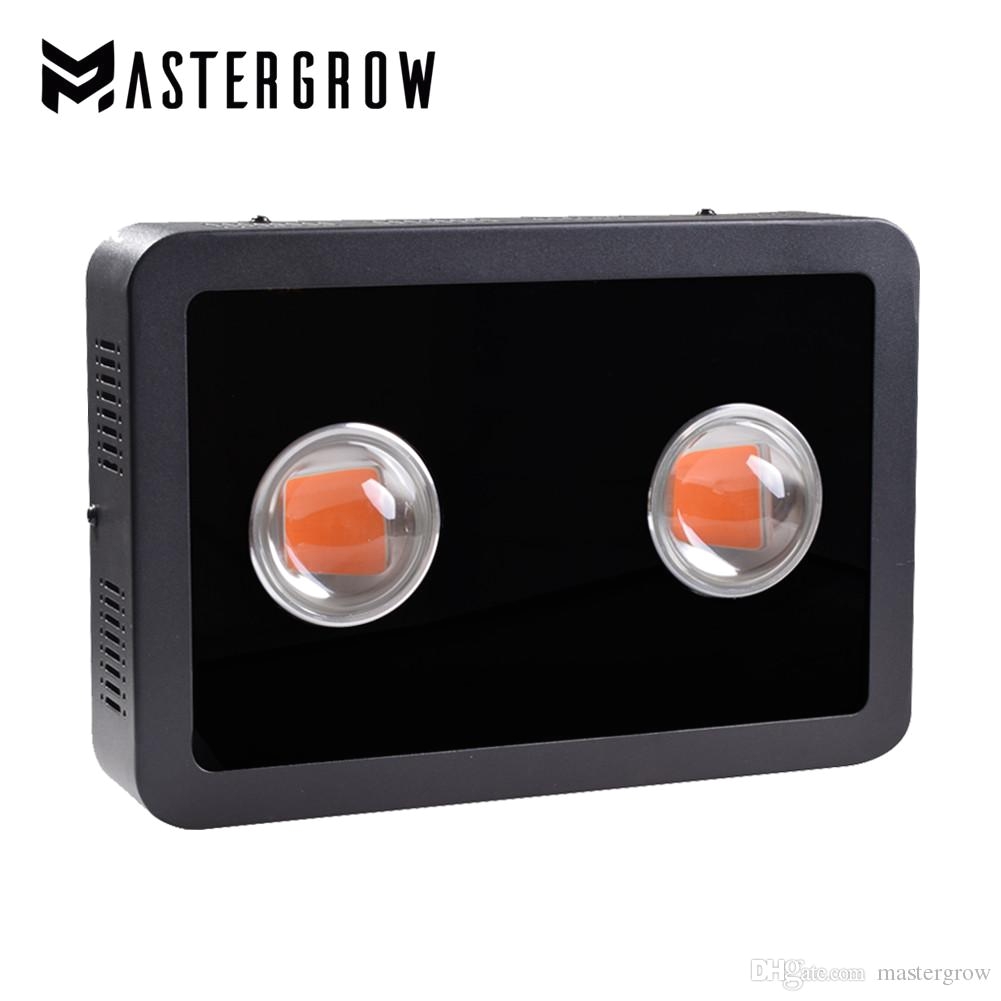 mastergrow black 600w cob led grow light full spectrum 410 730nm with big lens for indoor hydroponic plant growing and flower kind led grow lights grow