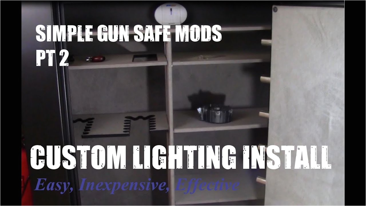 diy led gun safe automatic lighting install easy step by step instructions youtube saveenlarge a· custom gun safe interior with led lighting