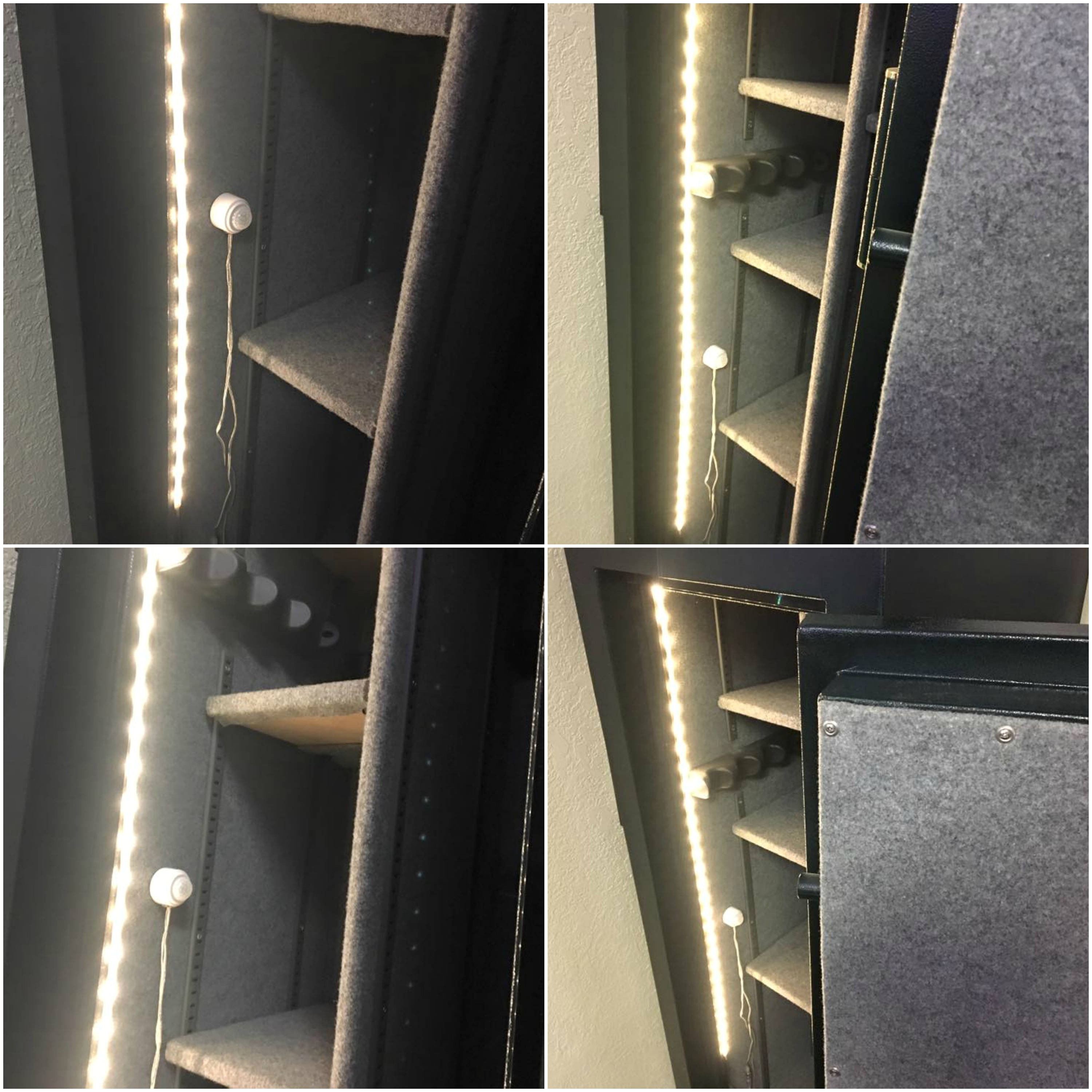 closet light with motion sensor new motion activated battery led gun safe light strip