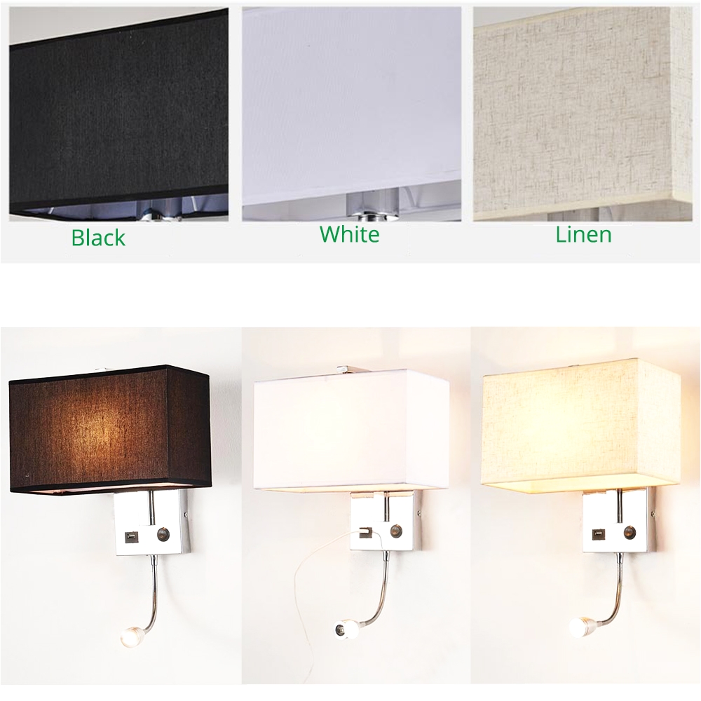 led wall light usb indoor lighting fixtures up wall mounted e27 hotel bedroom cube lamps modern