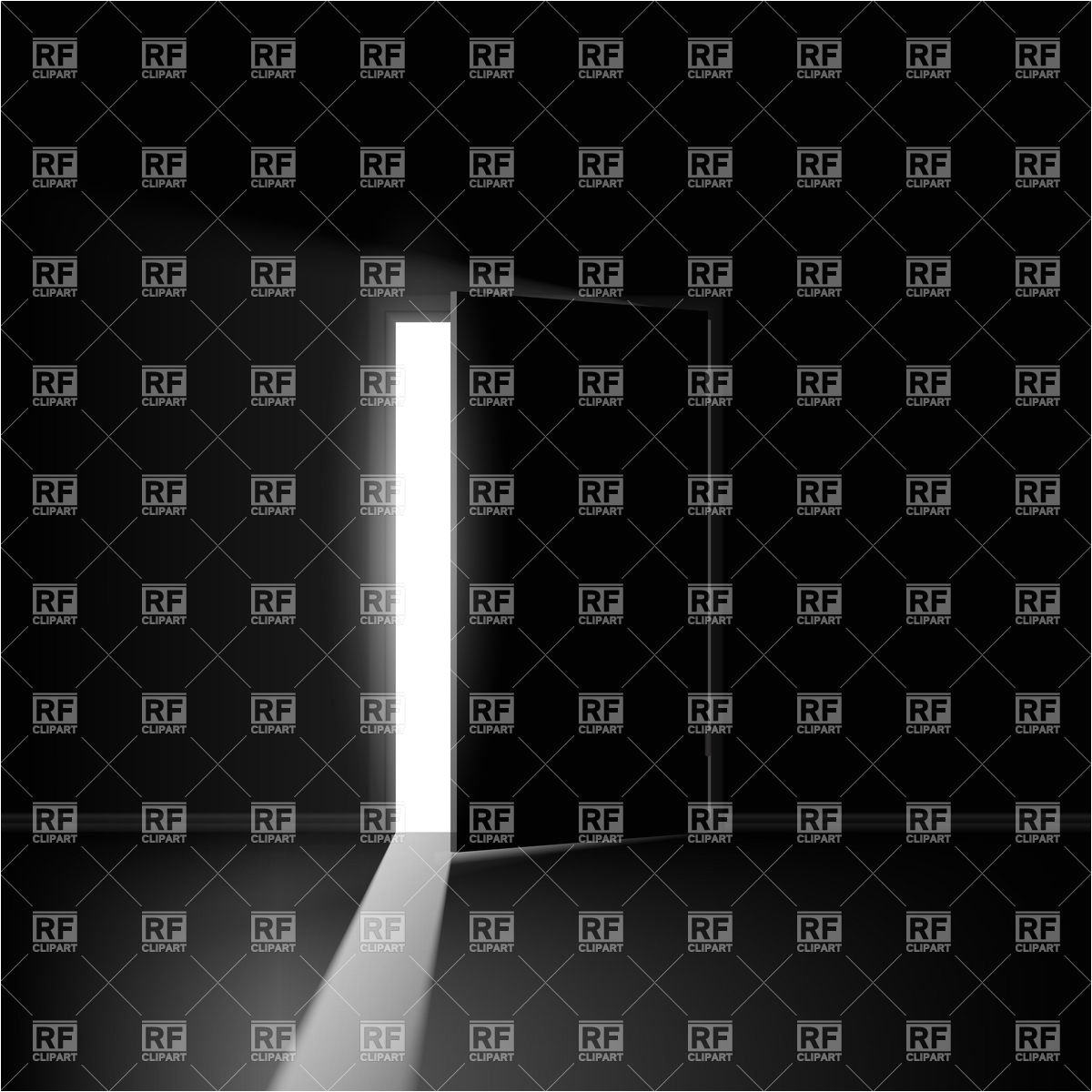 half open door with light stripe vector image vector artwork of architecture buildings click to zoom