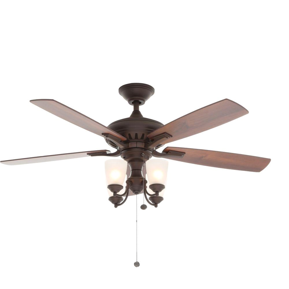 hampton bay bristol lane 52 in indoor oil rubbed bronze ceiling fan with light