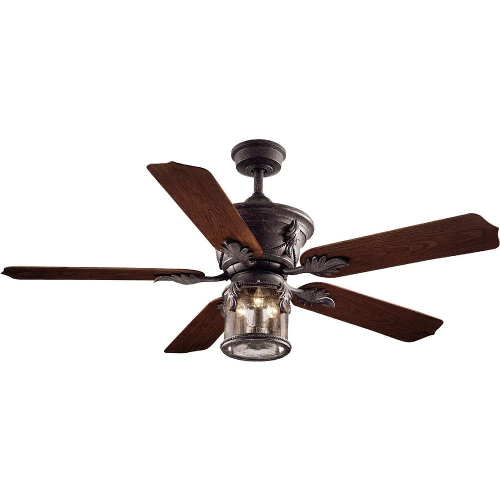 hampton bay milton 52 in indoor outdoor oxide bronze patina ceiling fan with light