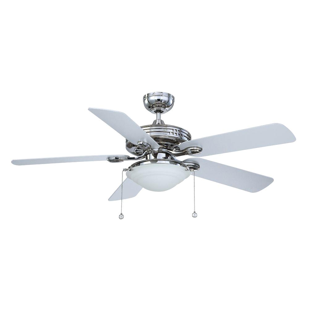 polished nickel ceiling fan