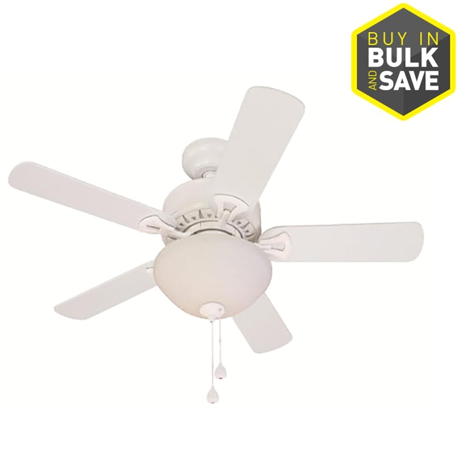 harbor breeze classic 36 in white indoor downrod or close mount ceiling fan with light