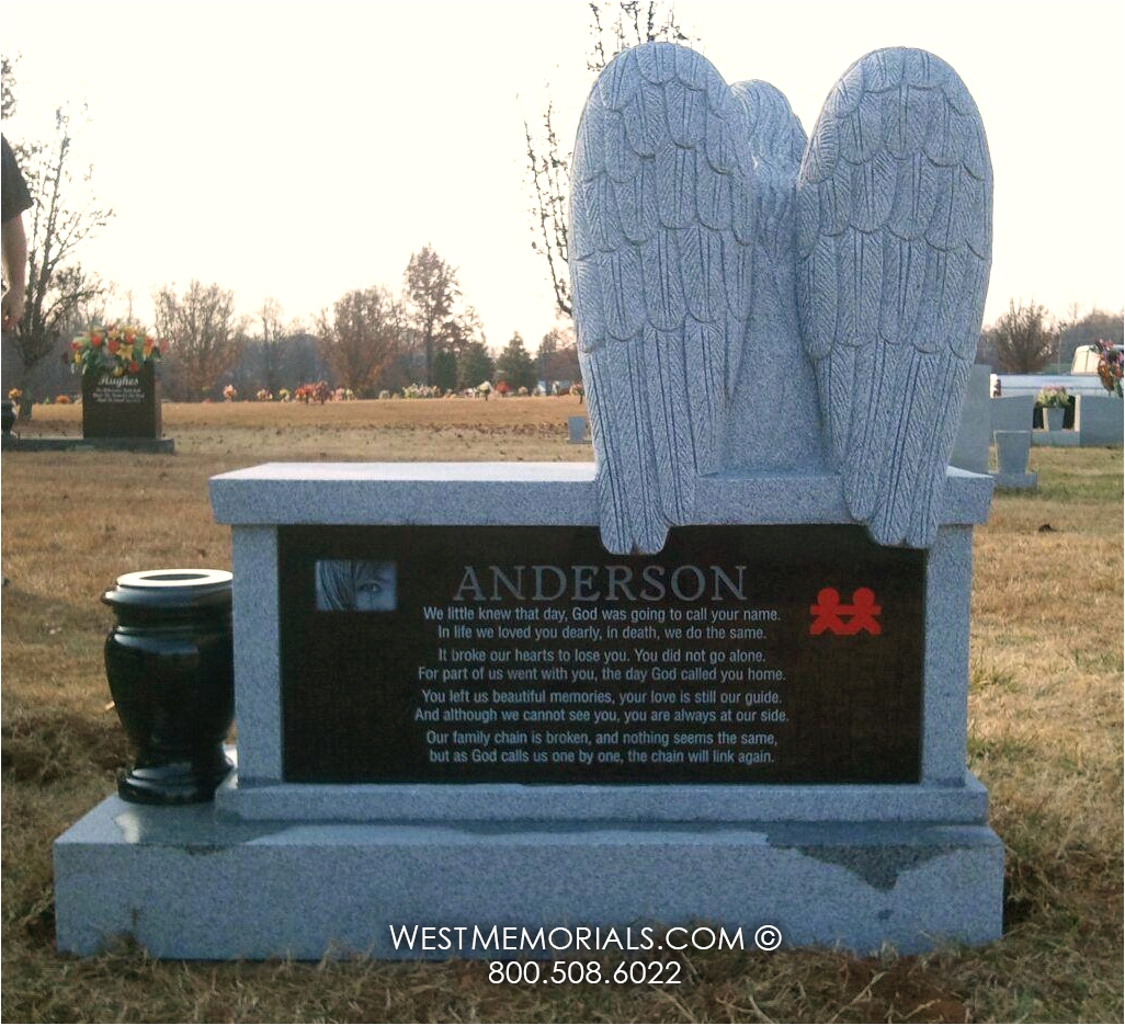 Headstone Bench anderson Angel Bench