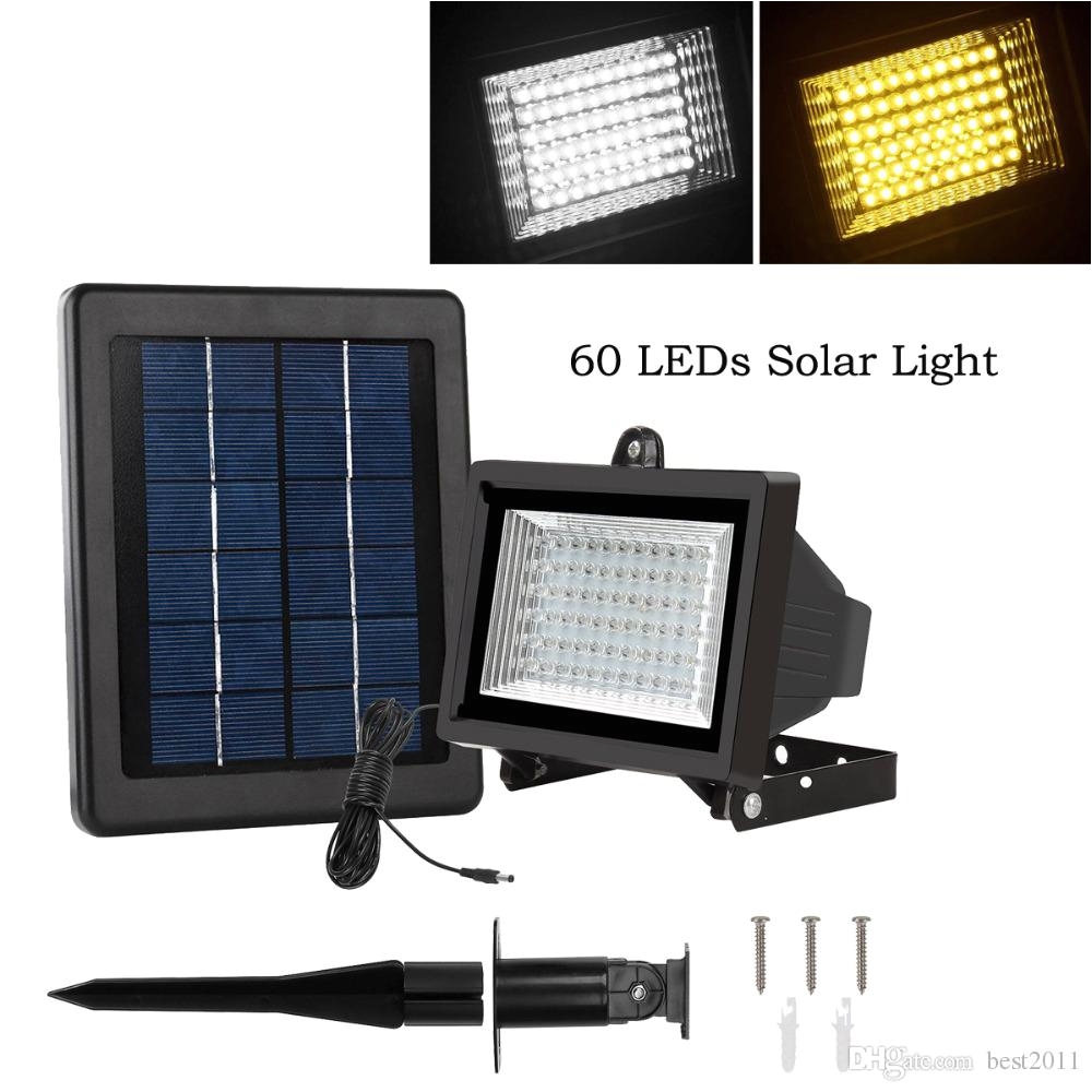 2018 60 led solar light outdoor security floodlight 300 lumen weatherproof auto induction solar flood light for lawn garden from best2011 33 67 dhgate