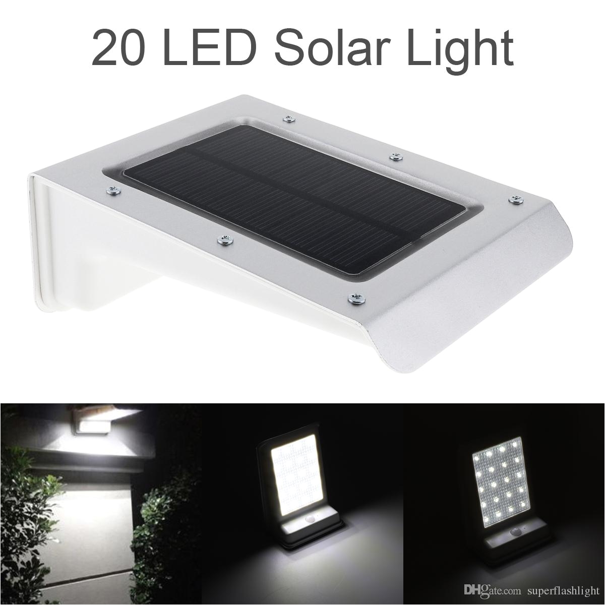 2018 aluminum waterproof 20 led solar power outdoor security light lamp pir motion sensor garden yard light leg 20z from superflashlight 11 06 dhgate