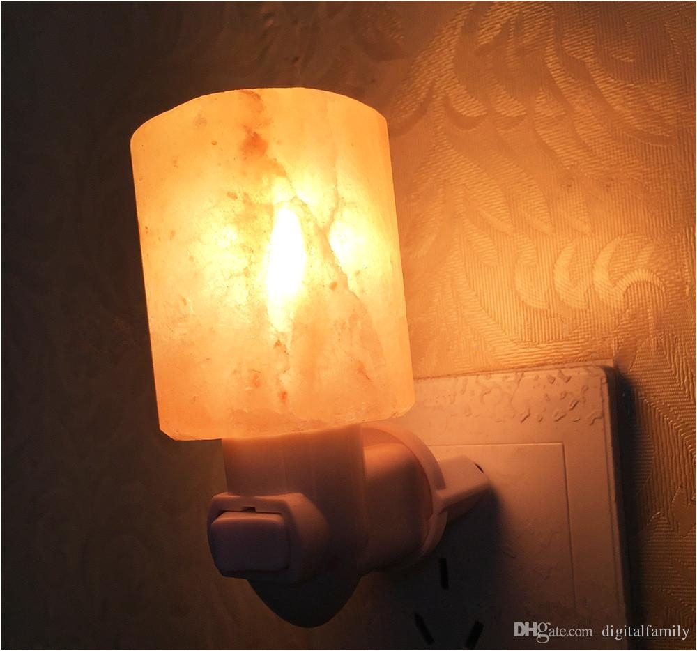 himalayan crystal salt lamp table lamp bedroom adornment night light plug in natural himalayan salt night