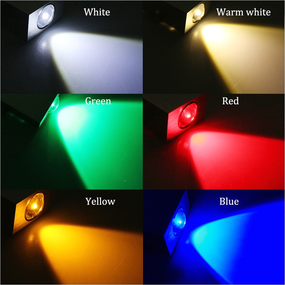 tanbaby 2w led wall lamp square led spot light aluminm modern home decoration light for bedroom dinning room restroom in led indoor wall lamps from lights
