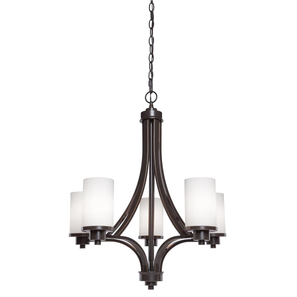 artcraft 5 light oil rubbed bronze chandelier