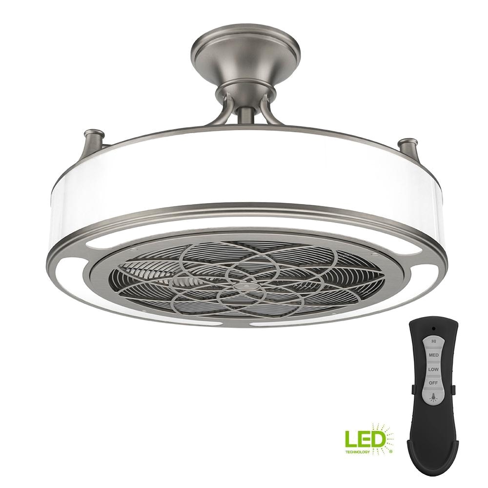 Home Depot Heat Lamp Rental Stile anderson 22 In Led Indoor Outdoor Brushed Nickel Ceiling Fan