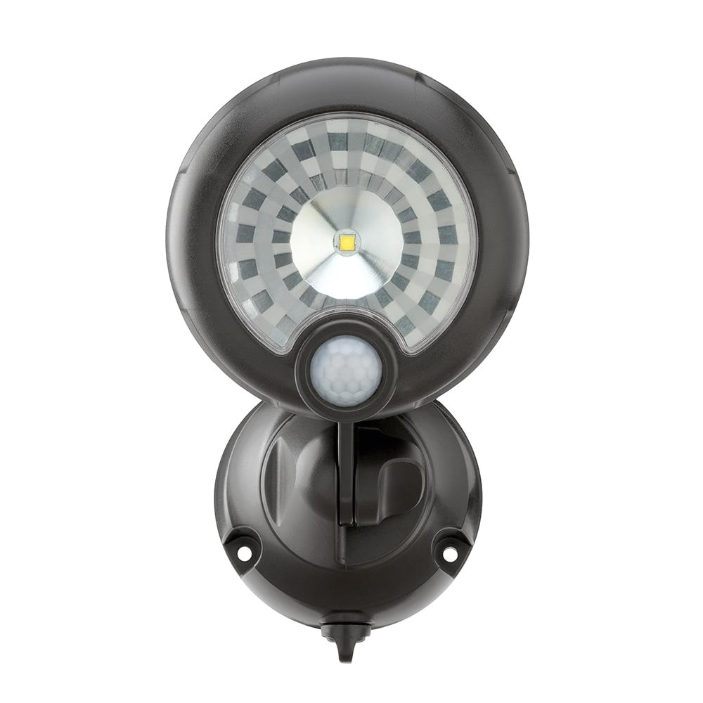 wireless 120 degree bronze motion activated outdoor integrated led security spot light
