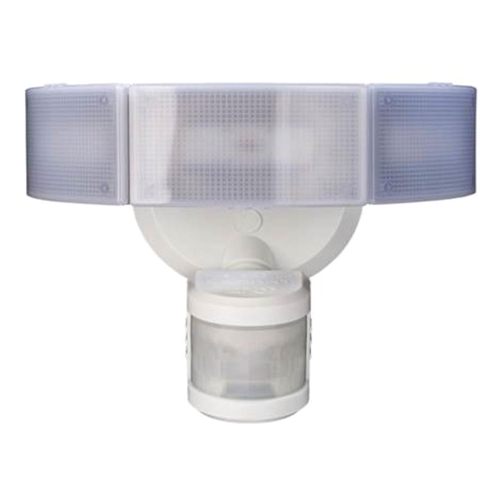 270 degree 3 head white led motion outdoor security light