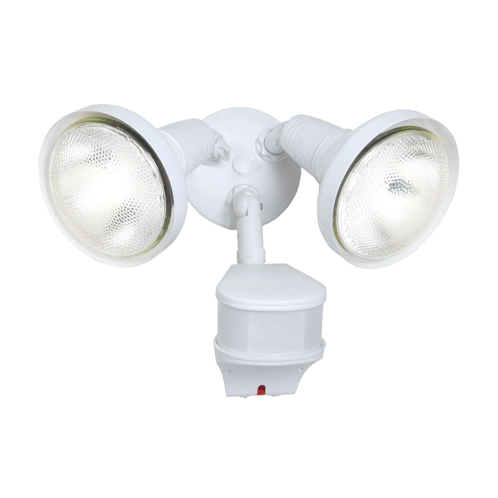 270 degree outdoor white motion activated sensor security flood light with