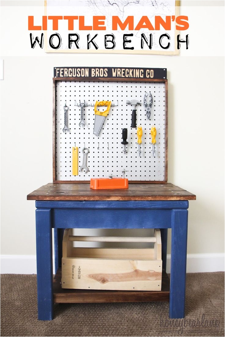 kids workbench from old table