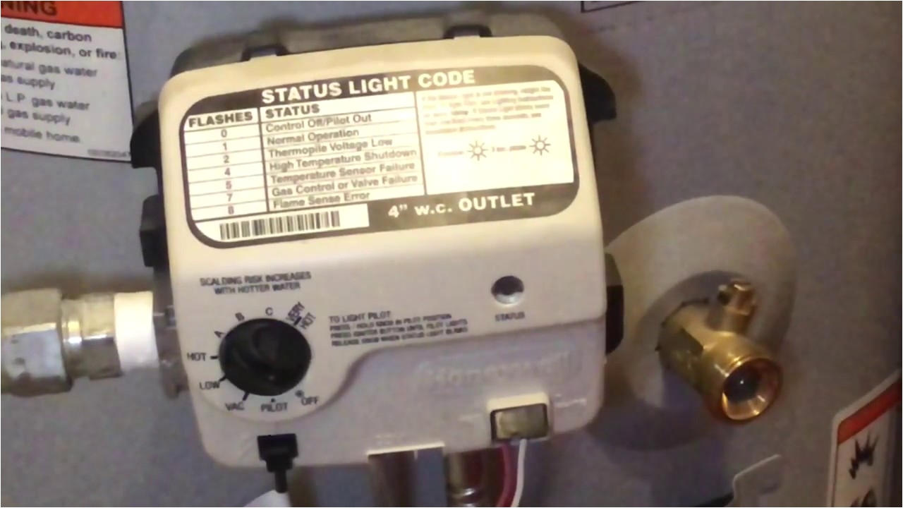 how to light ao smith water heater with honeywell gas valve