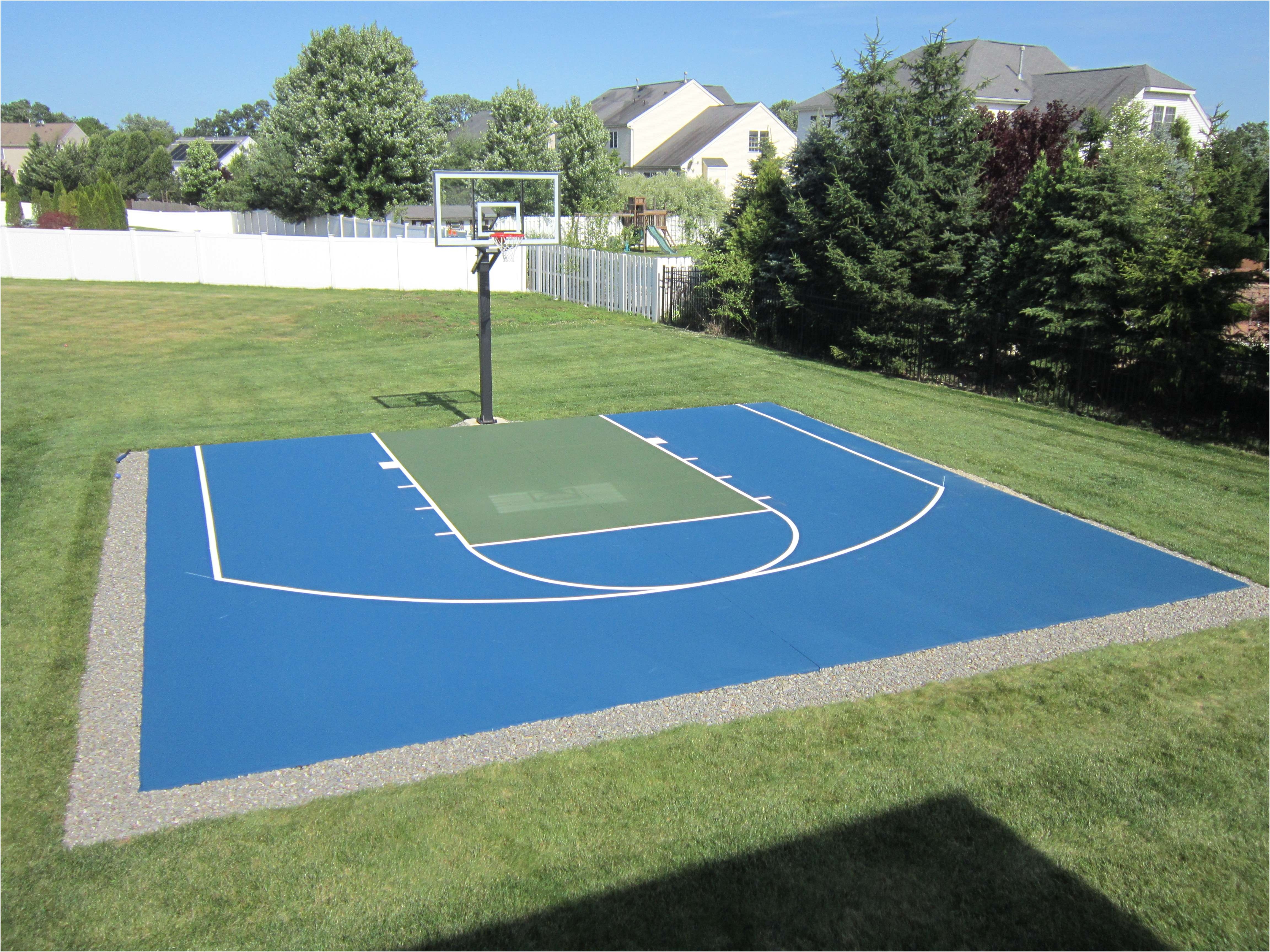 backyard basketball court paving inspirational cheap outdoor basketball court flooring lovely e side od a of