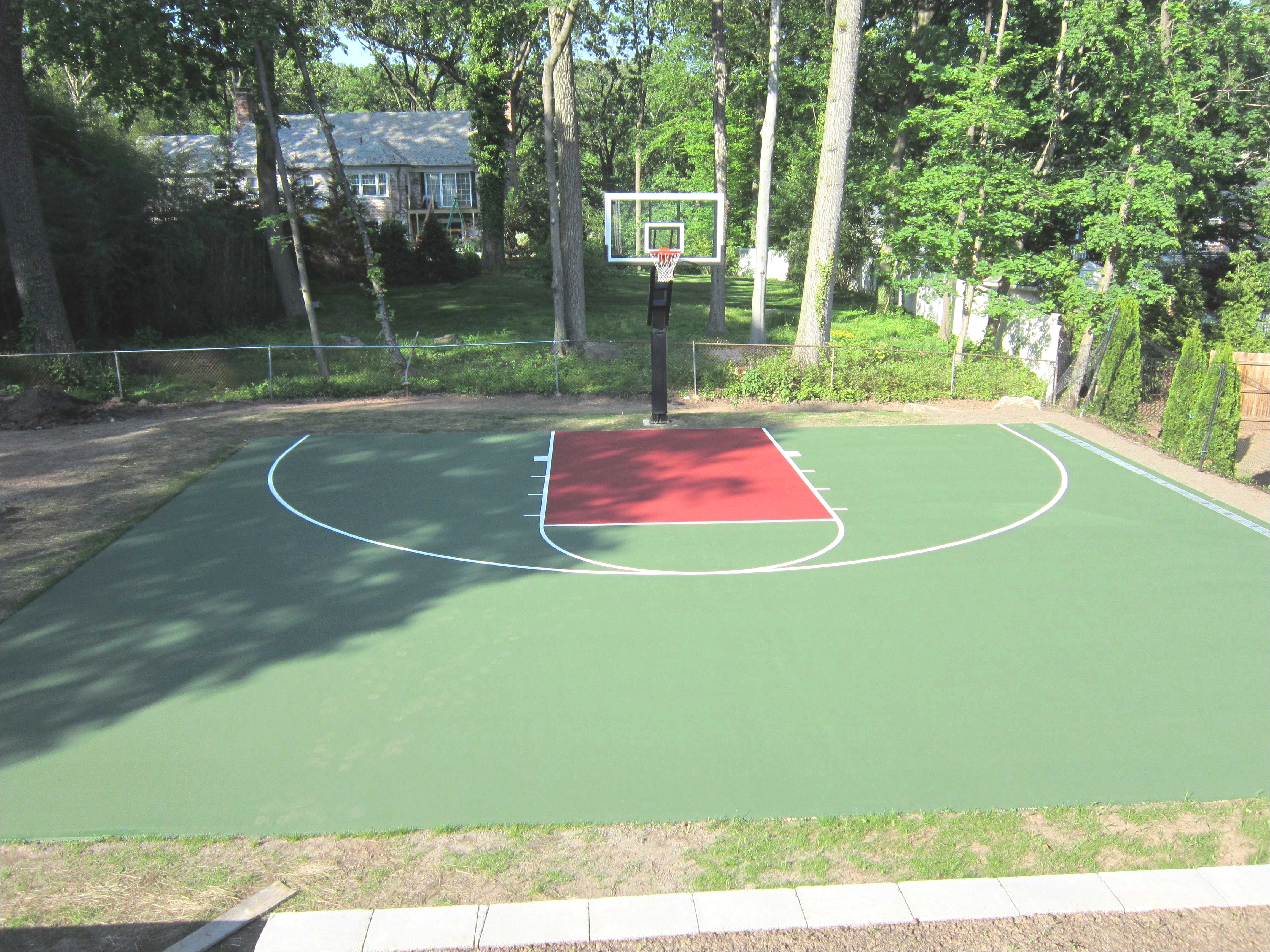 How Much Does A Backyard Basketball Court Cost Build Half Basketball Court Backyard Heaven Build Half Basketball