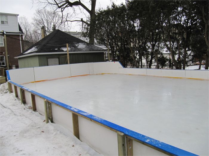 How to Build A Backyard Ice Rink Backyard Ice Rink Brackets Pretty