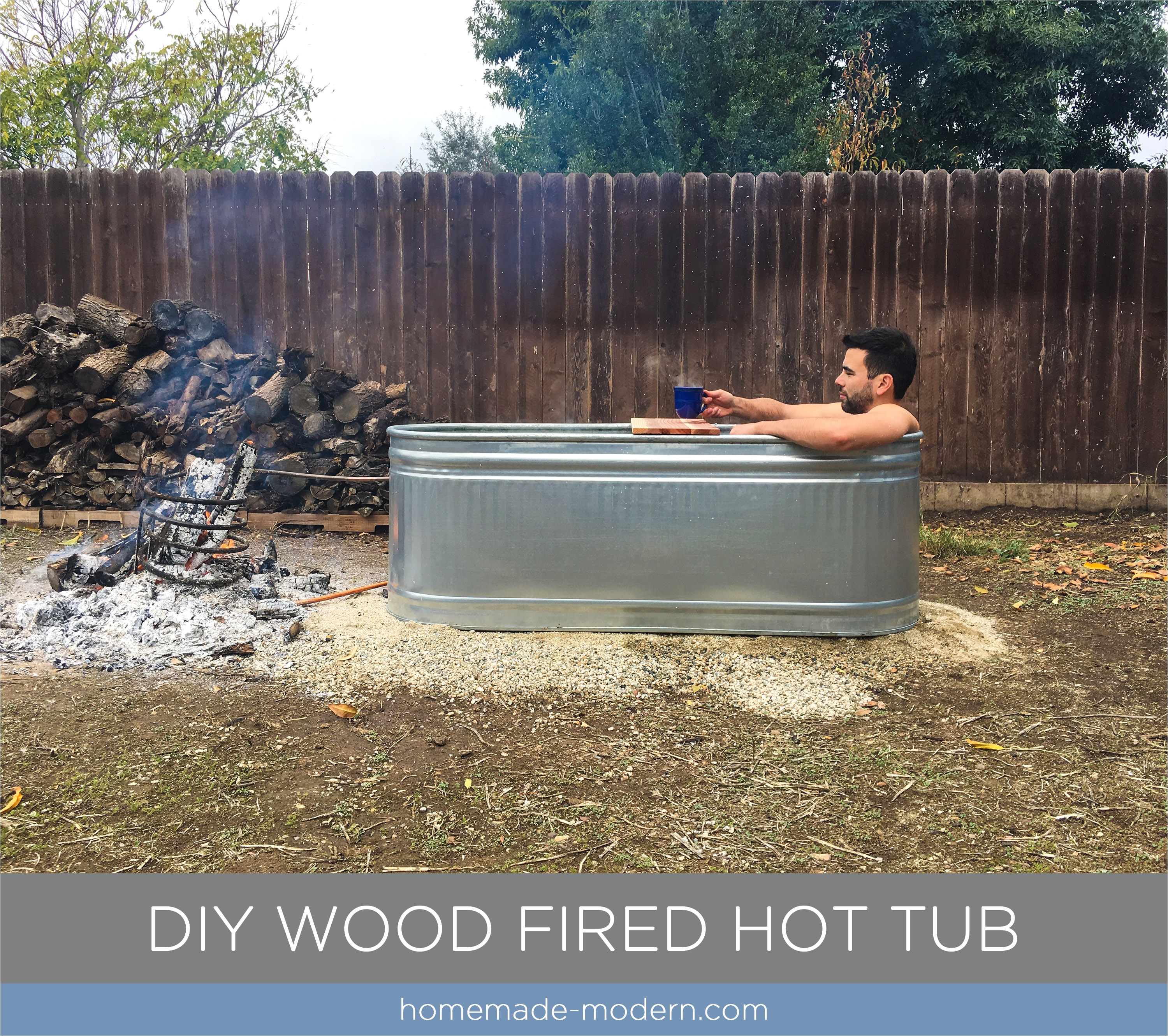 How to Make A Wooden Bathtub Homemade Modern Ep112 Diy Wood Fired Hot Tub