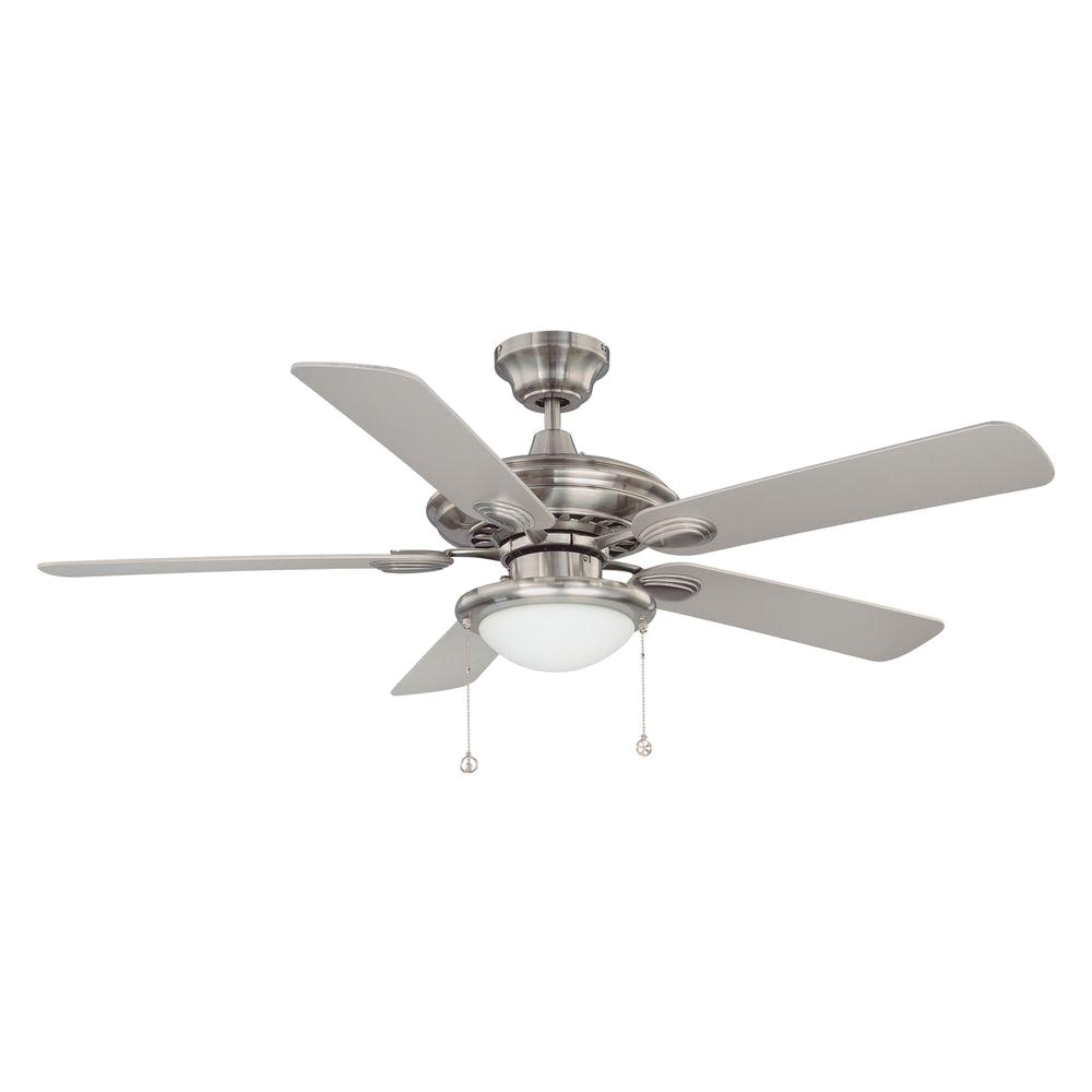 satin nickel ceiling fan