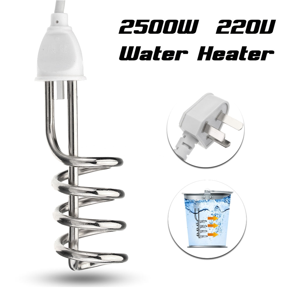 Immersion Water Heater for Bathtub 2500w Water Heater Portable Electric Immersion Element Boiler for