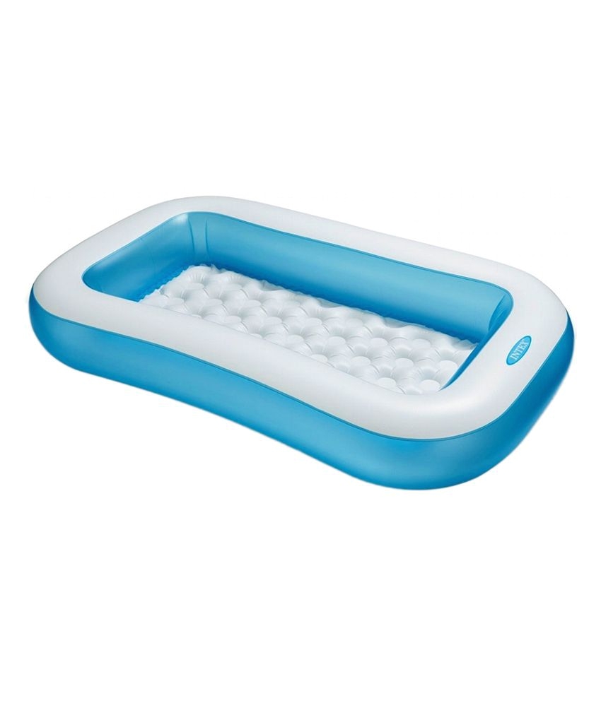 intex 5 feet bath tub cum rectangular pool with intex air pump