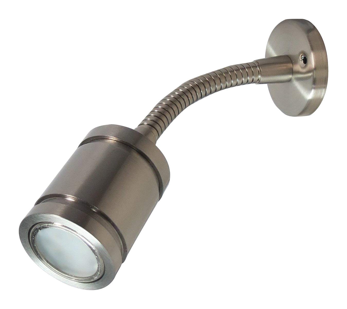 amazon com itc 69923s ni3k db brushed nickel led adjustable reading light automotive