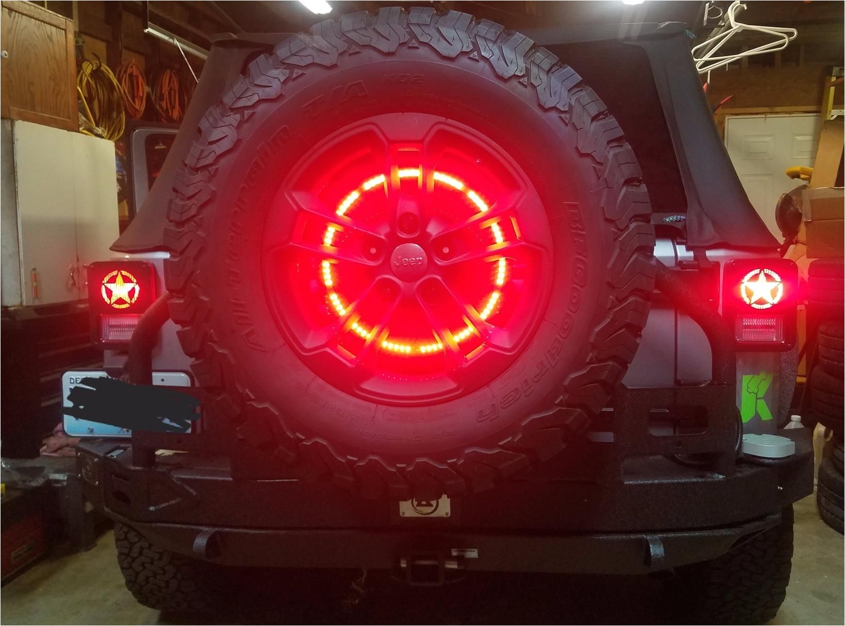 nice bright visible 3rd brake light for jeep wrangler