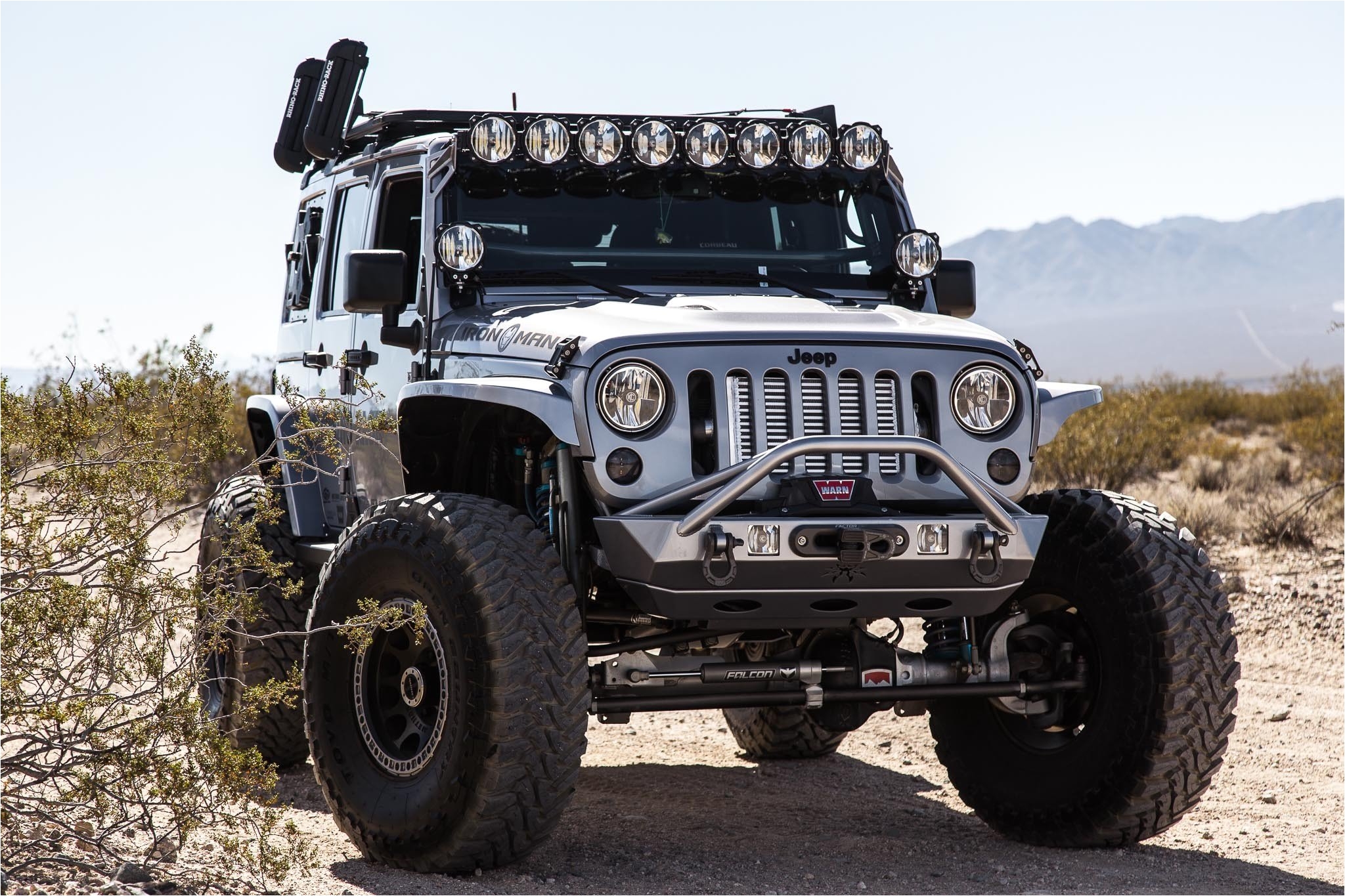 gravity led pro6 8 light 50 universal light bar system on jeep jk 07