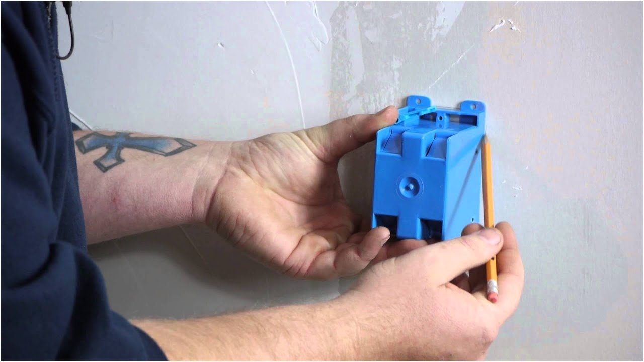 how to install a single gang switch box in drywall diy electrical work youtube