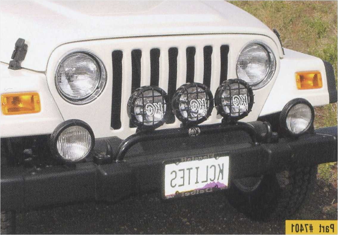 to enlarge kc front end light bar kc 7400 7401 jeep wrangler