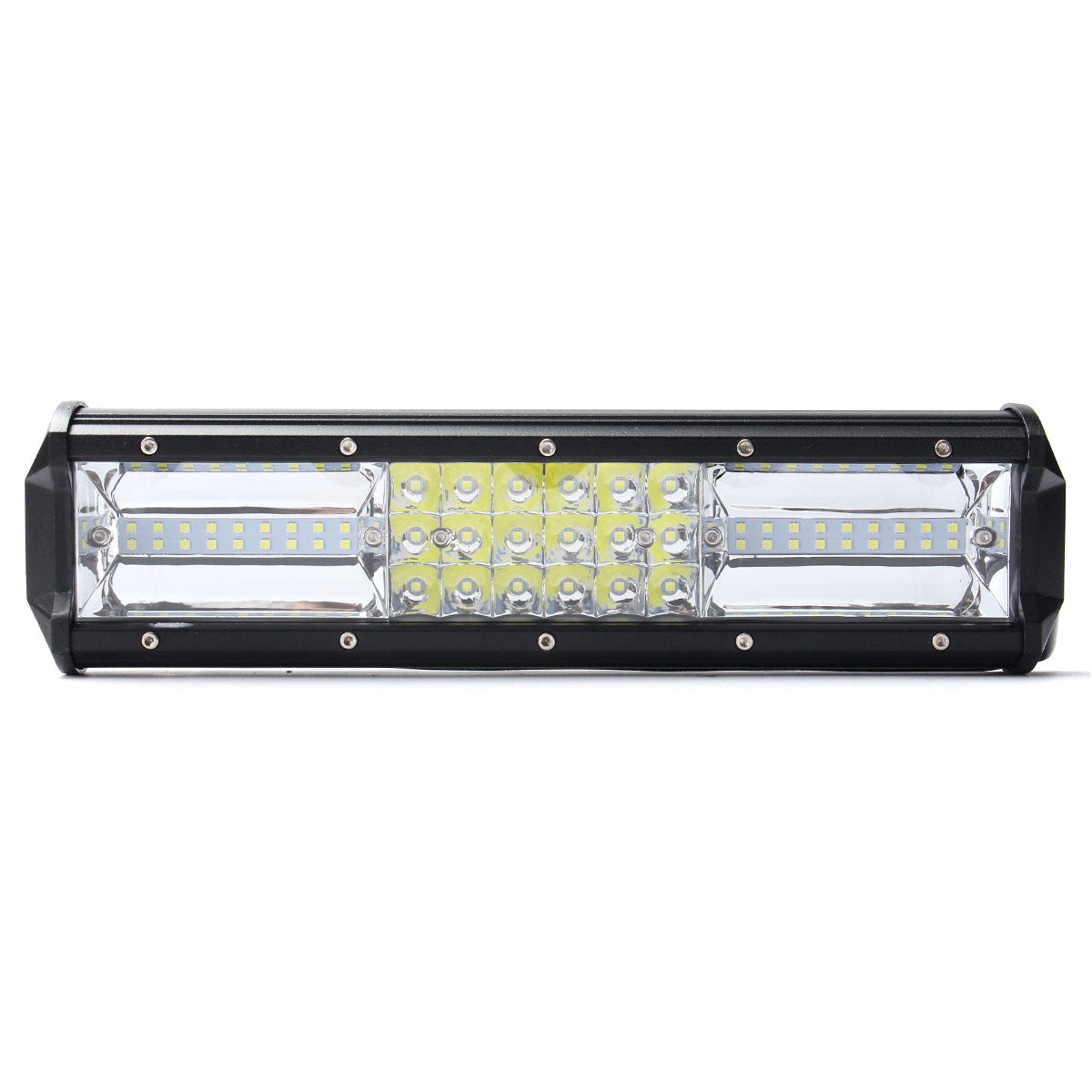 12 inch 324w led light bar flood spot combo off road car truck 10 30v