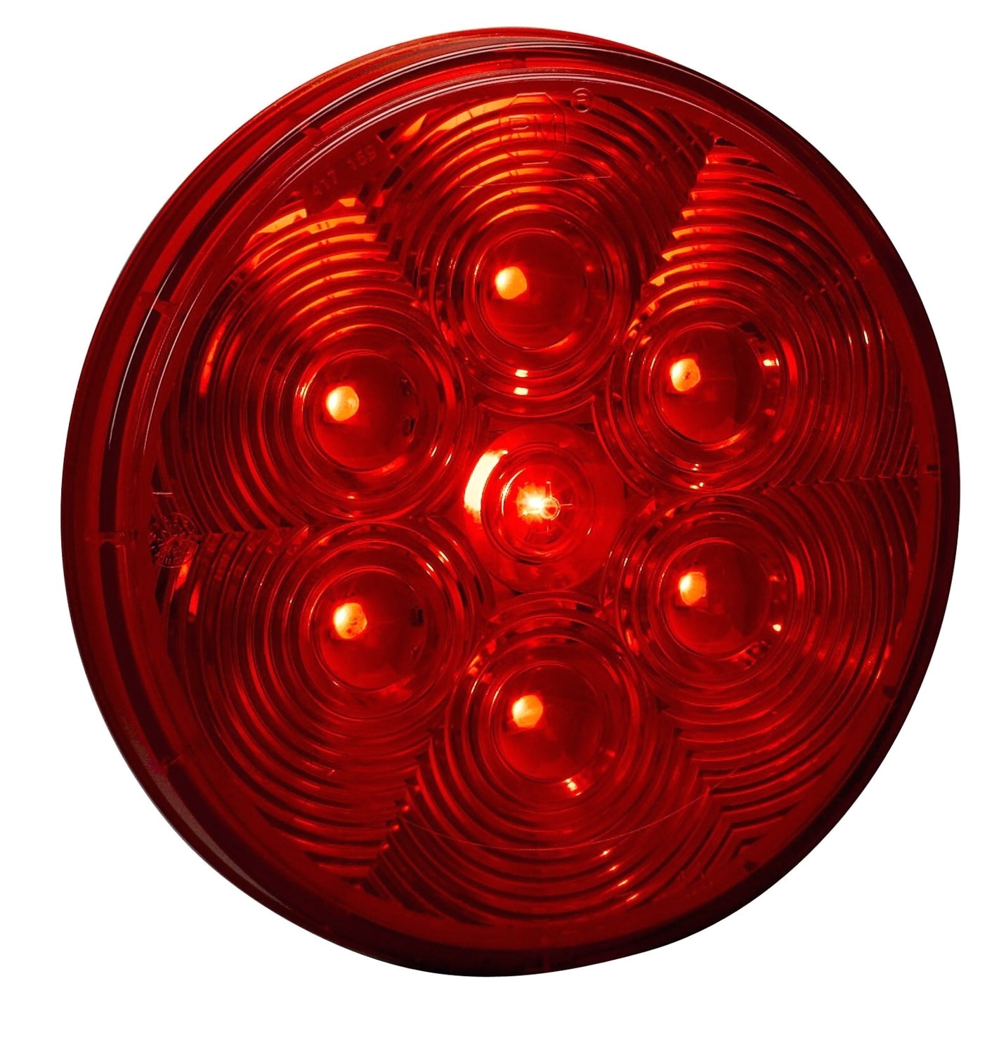 get quotations a· kc hilites 1002 led 4 red round tail brake light