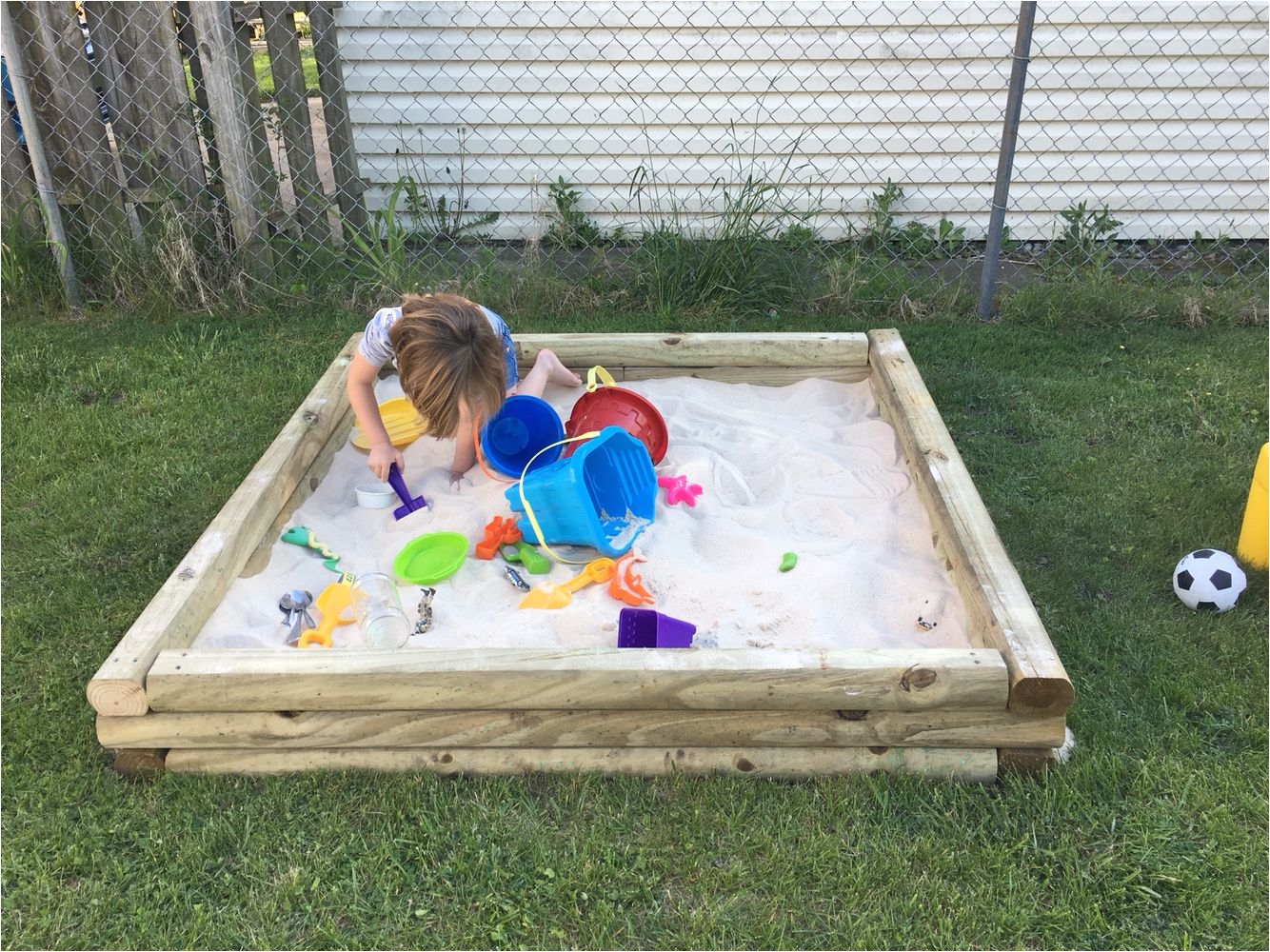 landscape timber sandbox 5ft x 5ft landscape timbers sandbox diy projects amber