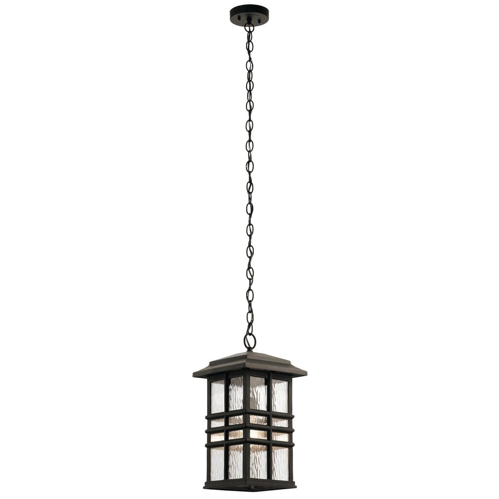 kichler lighting beacon square collection 1 light olde bronze outdoor pendant