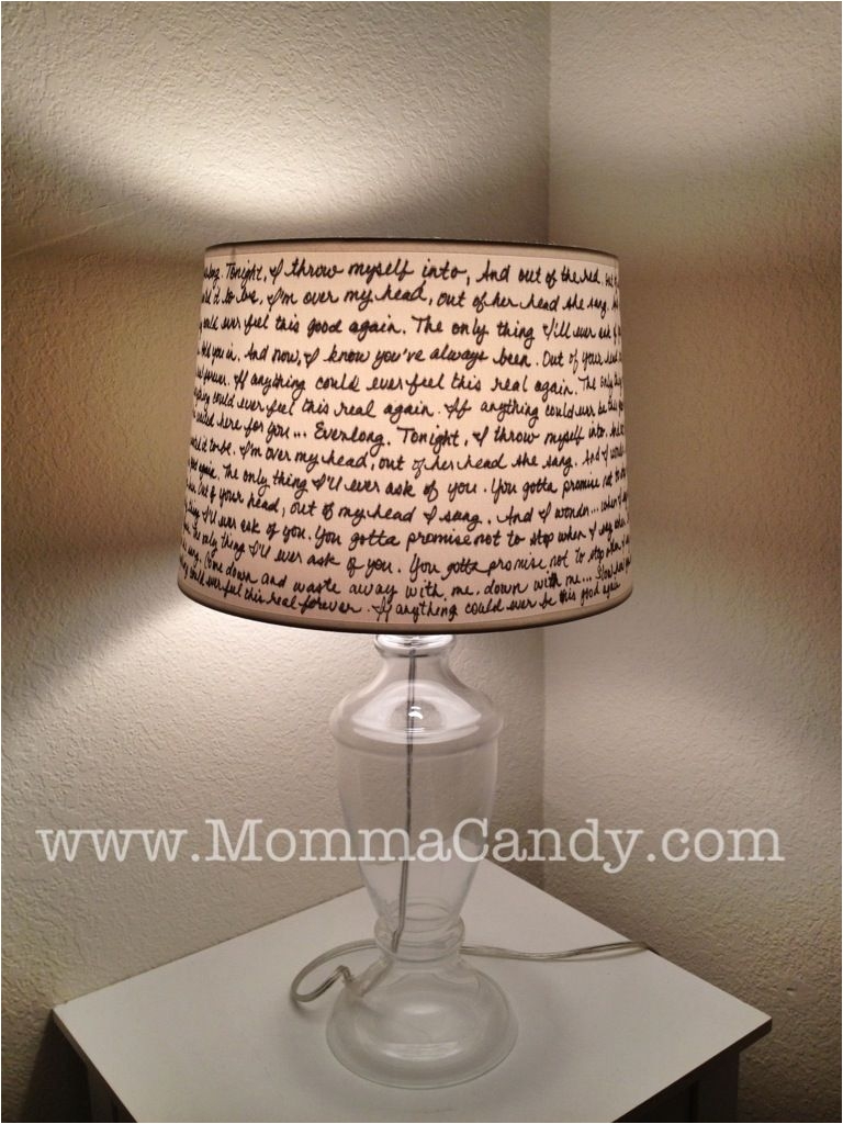 diy quote lampshade